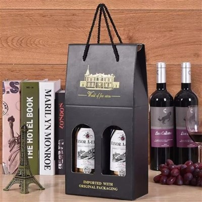 Scatole di cartone per il trasporto del vino con finestre